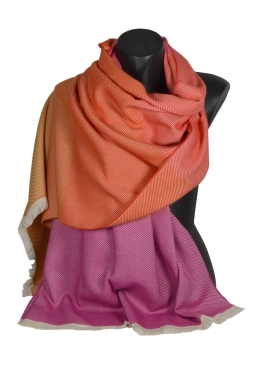 Chale coton Dedicace orange