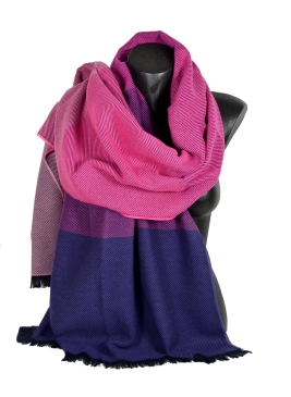 Chale coton Dedicace rose