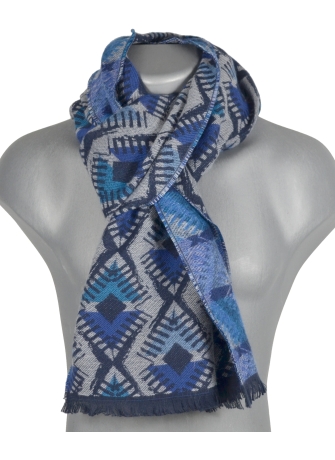 Cheche coton bio Dakota bleu