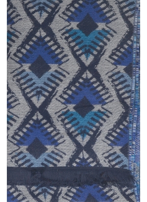 Cheche coton bio Dakota bleu