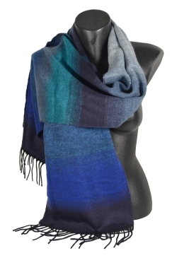 Echarpe Cashcryl Génie bleue