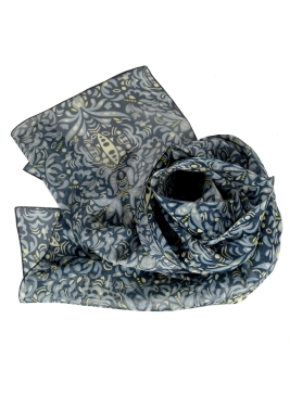Foulard en soie Beetle gris
