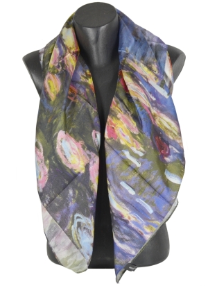 Carré en soie Monet - Nymphéas, 1916