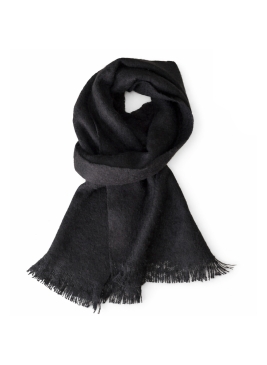 Echarpe mohair unie noire