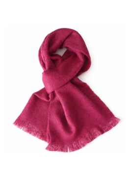 Echarpe mohair unie rose