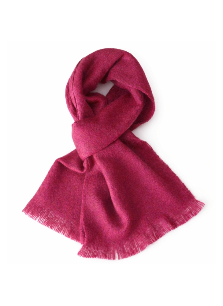 Echarpe mohair unie rose