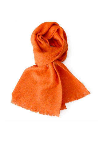 Echarpe mohair unie orange