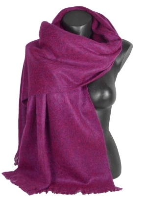 Châle mohair Milene magenta