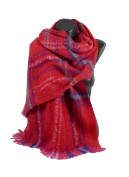 Châle mohair Maestro rouge