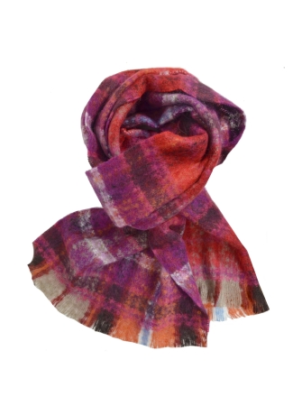 Echarpe mohair Mandarin rouge