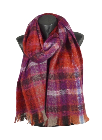 Echarpe mohair Mandarin rouge