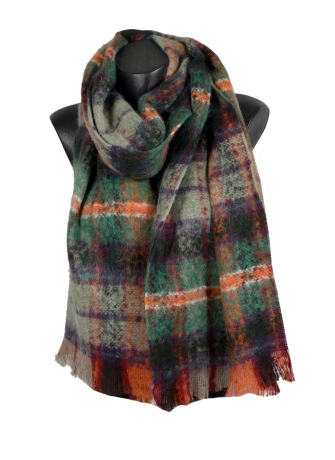 Echarpe mohair Mandarin vert