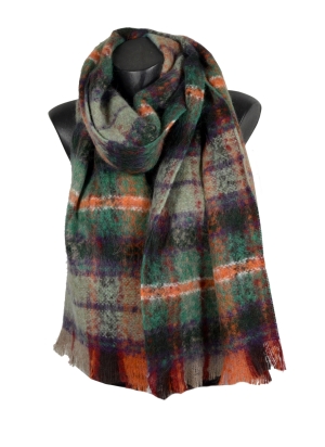 Echarpe mohair Mandarin vert