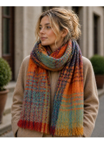 Echarpe mohair Margarita orange