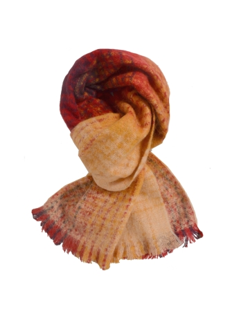 Echarpe mohair Margarita rouge