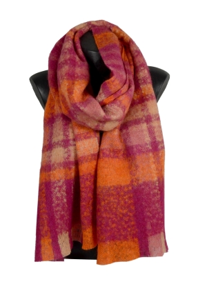 Echarpe mohair Musc rose