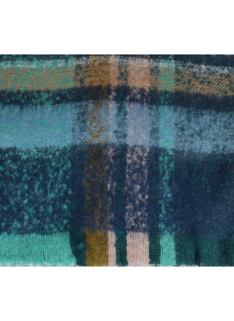 Echarpe mohair Musc bleue