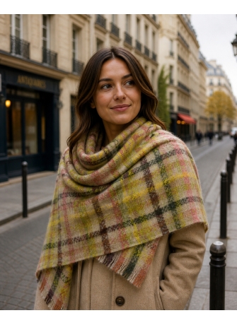 Châle mohair Mascara jaune