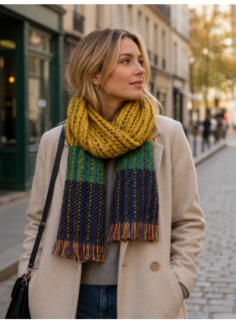 Echarpe mohair Néon jaune