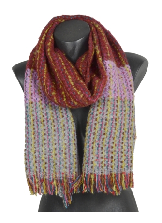 Echarpe mohair Néon bordeaux