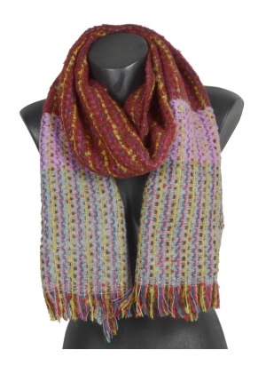 Echarpe mohair Néon bordeaux