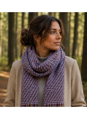 Echarpe mohair Naja mauve