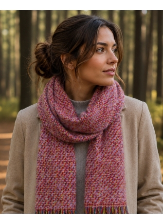 Echarpe mohair Naja  rose