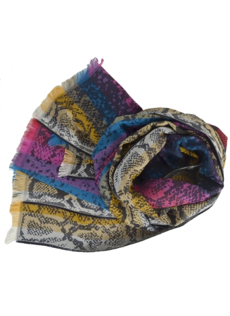 Echarpe coton merinos Boa noir