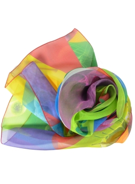 Foulard en soie Arlequin de Orlan