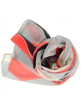 Foulard en soie Vagues de Delaunay