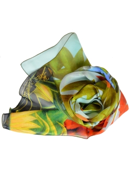 Foulard en soie La Jungle de Rousseau