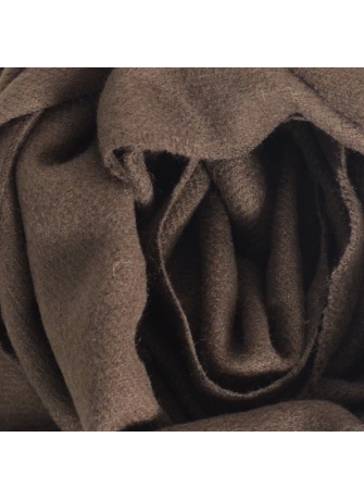 Châle uni acrylique Sira marron